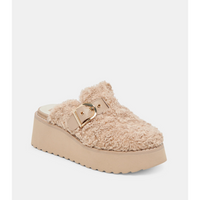 DOLCE VITA LELANI PLUSH FLATS - NATURAL