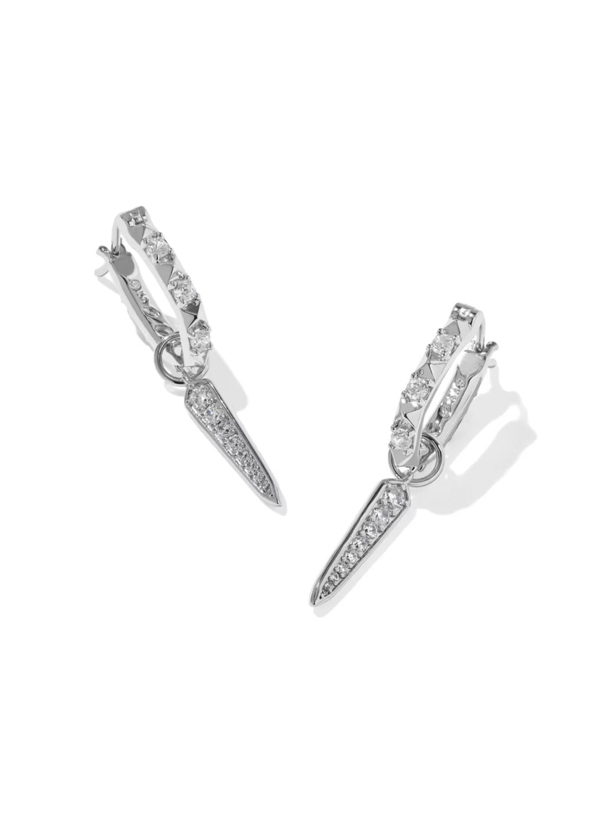 KENDRA SCOTT FATE CHARM HUGGIE EARRINGS