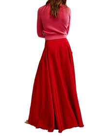 FREE PEOPLE CHILCO MAXI SKIRT - SALSA