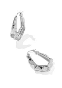 KENDRA SCOTT ADRIANA SCALLOP FRAME HOOP EARRINGS