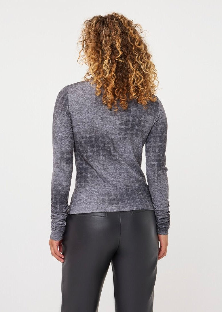 ESQUALO TOP CHECK PRINT