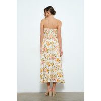 FEELING FLIRTY FLORAL MIDI DRESS