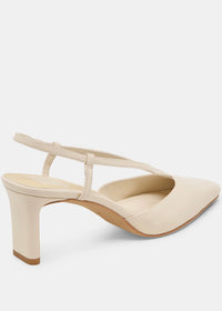 DOLCE VITA GINAY HEELS BONE LEATHER