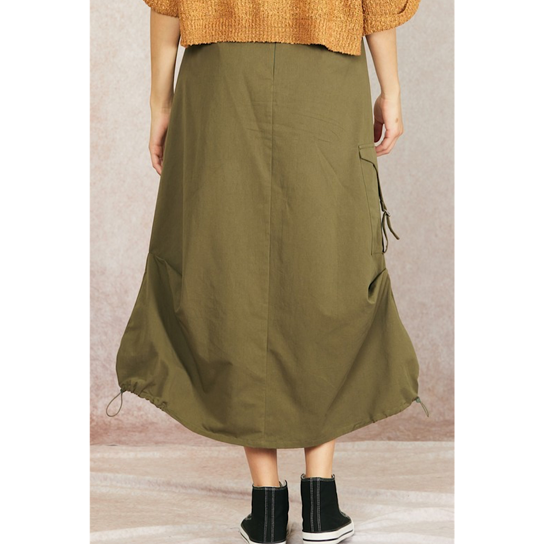 THE ASTRID CARGO MIDI SKIRT