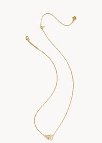 KENDRA SCOTT TATUM SHORT PENDANT NECKLACE - GOLD NEUTRAL MIX
