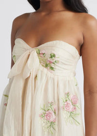 LULUS FIONA EMBROIDERED MAXI DRESS