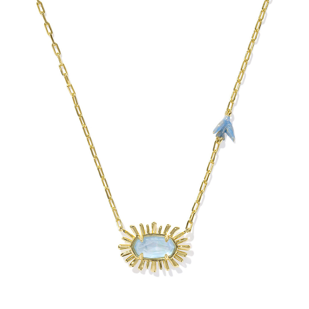 KENDRA SCOTT ELISA BIRD SHORT PENDANT NECKLACE