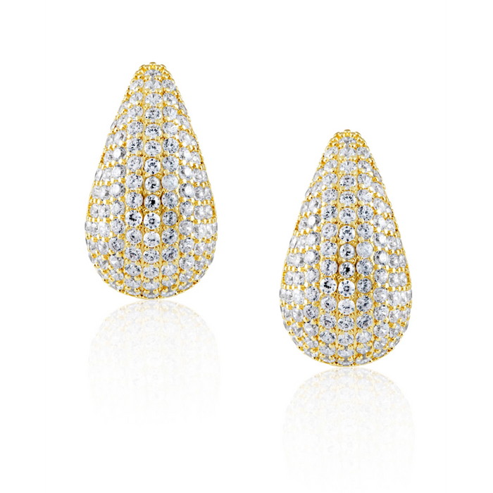 SAHIRA CELINE CZ RAINDROP EARRINGS