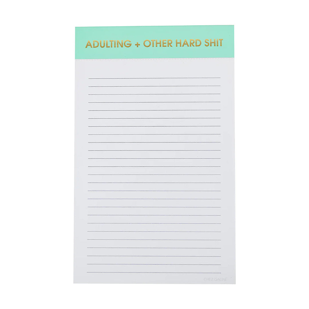 ADULTING + OTHER HARD SHIT NOTEPAD