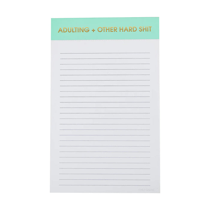 ADULTING + OTHER HARD SHIT NOTEPAD