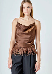 MY WISH LIST SATIN TOP