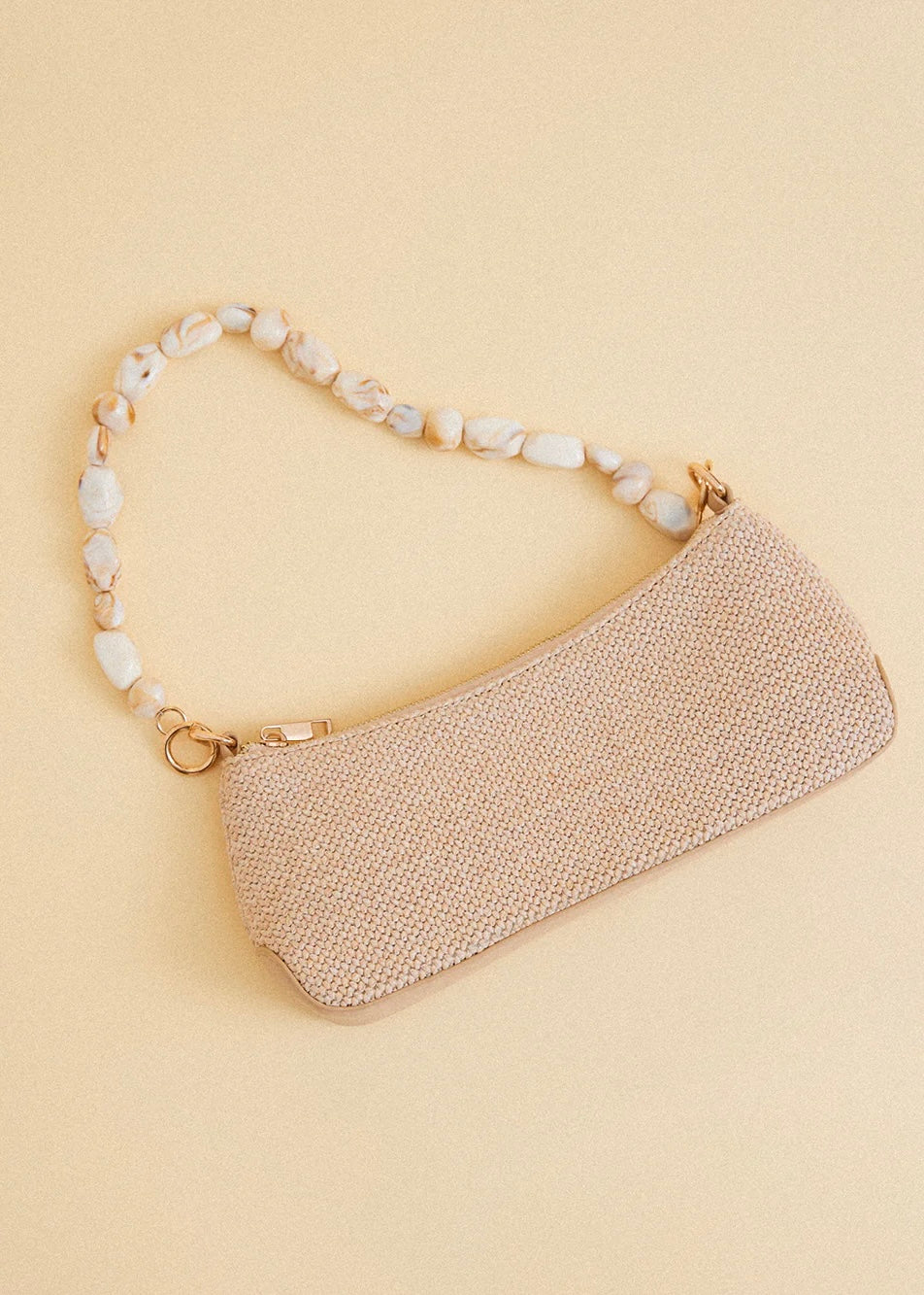 BILLINI JAMIE SHOULDER BAG - NATURAL RAFFIA