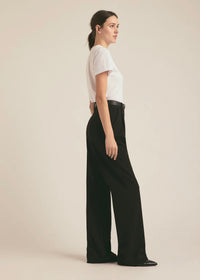 FAVORITE DAUGHTER THE CROPPED COLLEGIATE TEE - WHITE