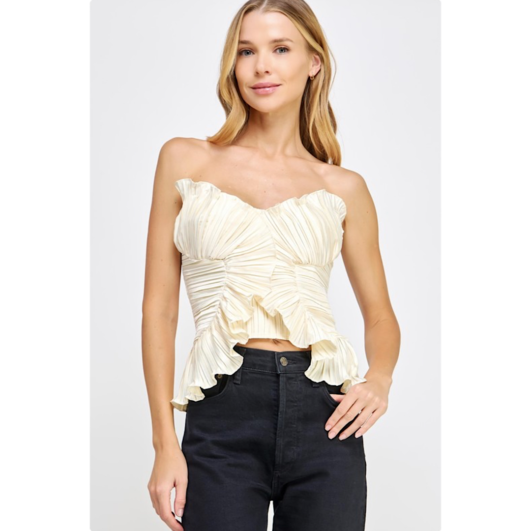 FOREVER & ALWAYS RUFFLED TOP