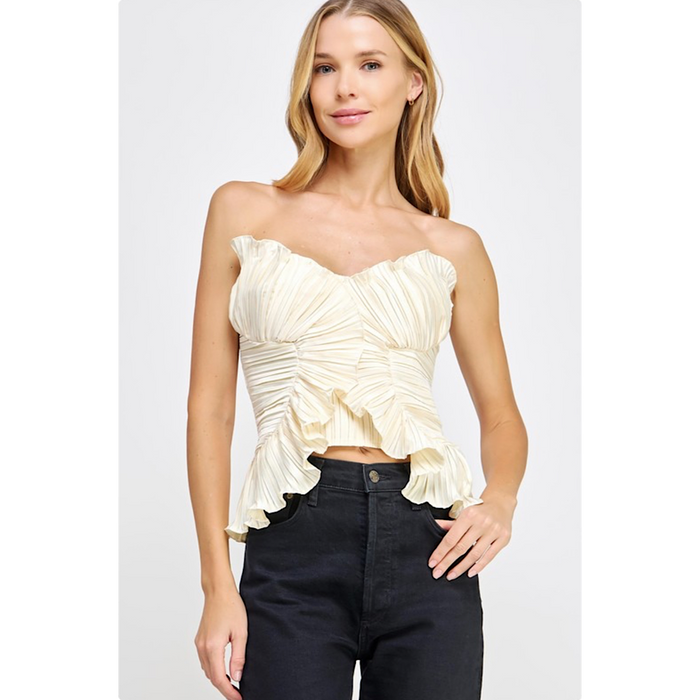 FOREVER & ALWAYS RUFFLED TOP