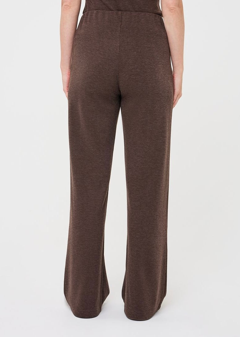 ESQUALO KNIT TROUSERS - CACAO