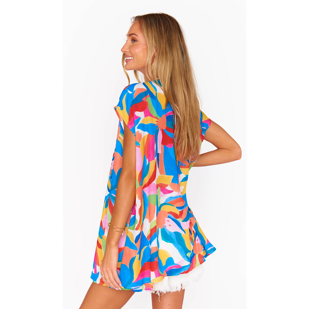 SHOW ME YOUR MUMU TABBY TUNIC - RAINBOW POP