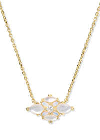 KENDRA SCOTT ABBIE CRYSTAL SHORT PENDANT NECKLACE