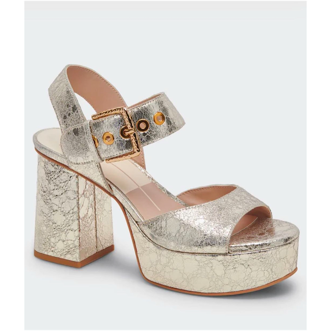 DOLCE VITA BOBBY PLATINUM HEELS