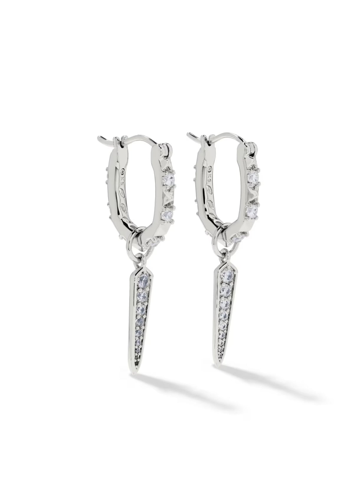 KENDRA SCOTT FATE CHARM HUGGIE EARRINGS
