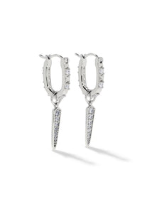 KENDRA SCOTT FATE CHARM HUGGIE EARRINGS