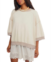 FREE PEOPLE EVERYTHING PULLOVER - NILLA CREAM