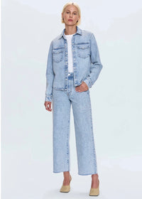 PISTOLA THEA SHRUNKEN DENIM SHACKET - MODENA VINTAGE