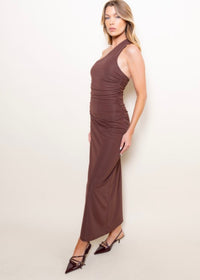 NEXT LOCATION MIDI DRESS