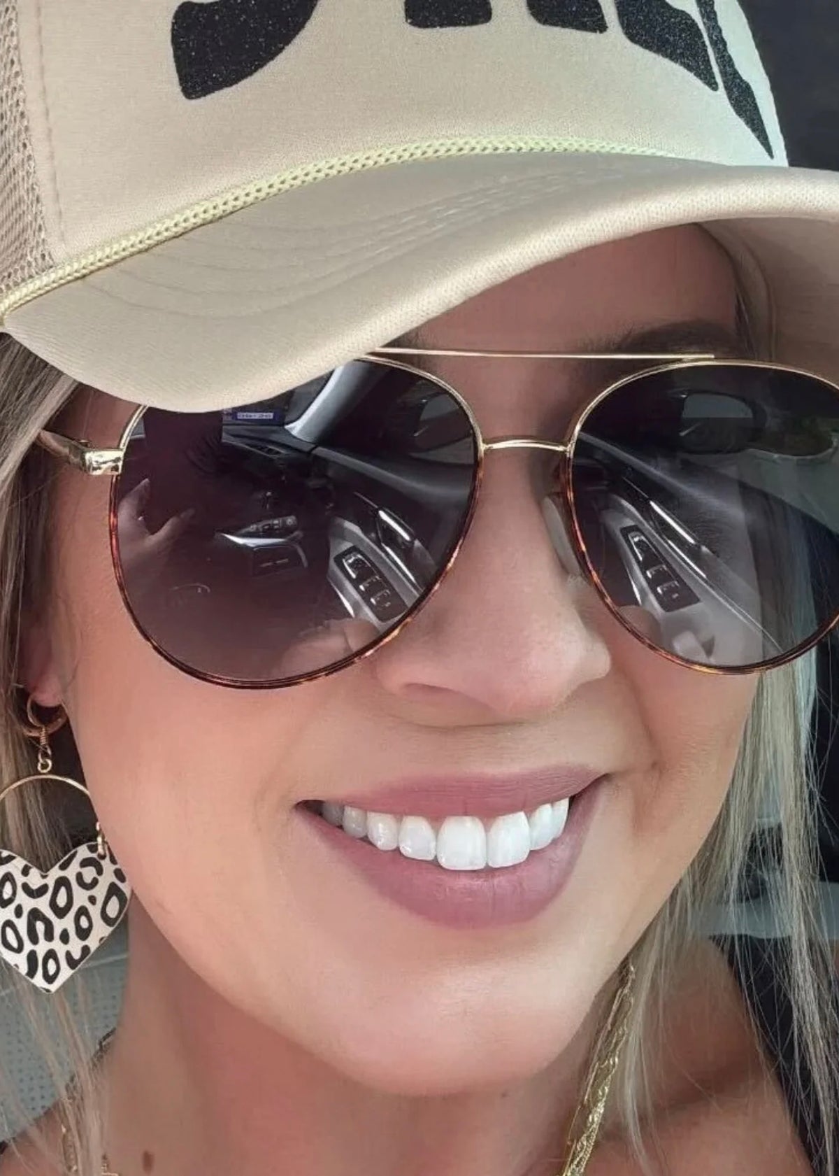 DAX EYEWEAR ACE UNISEX AVIATOR SUNGLASSES - CHEETAH