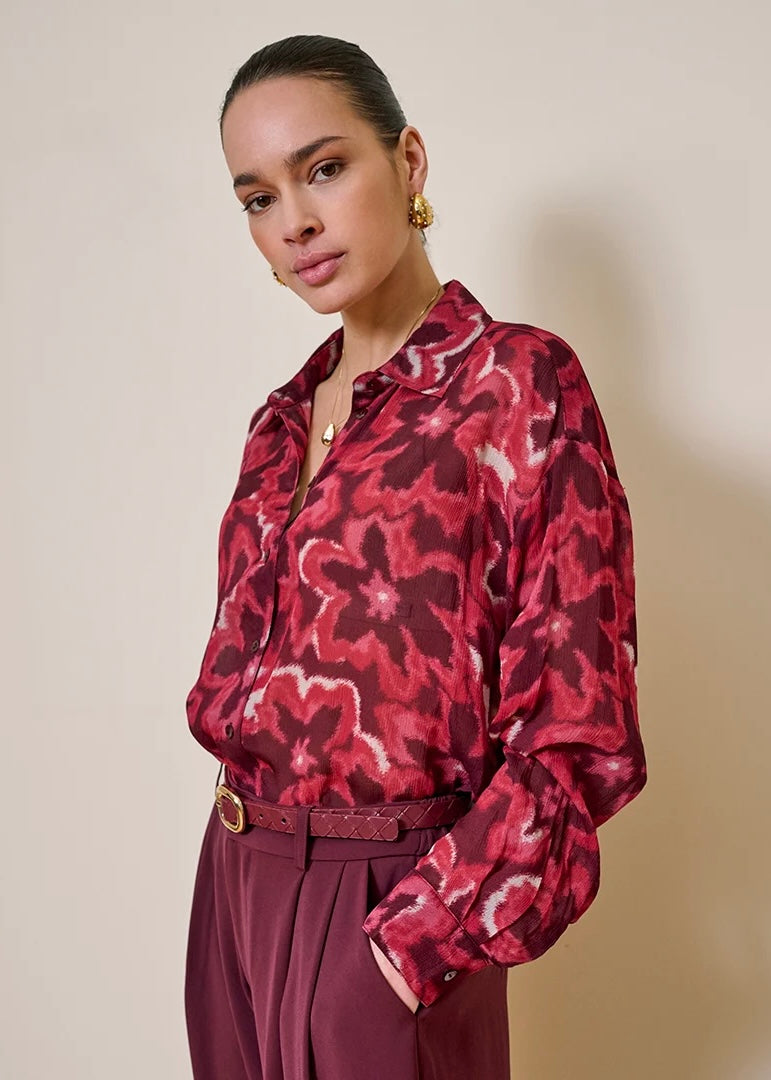 ESQUALO AUTUMN BLOOM BLOUSE