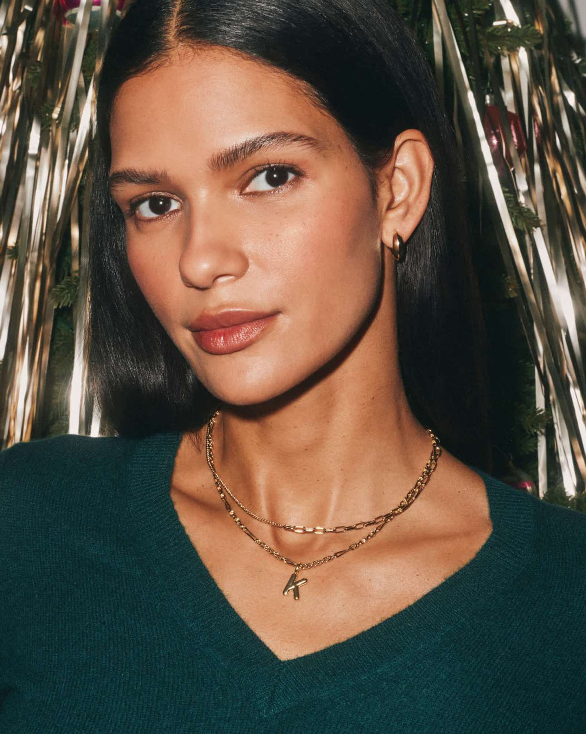 KENDRA SCOTT LEIGHTON PEARL CHAIN NECKLACE GOLD WHITE PEARL