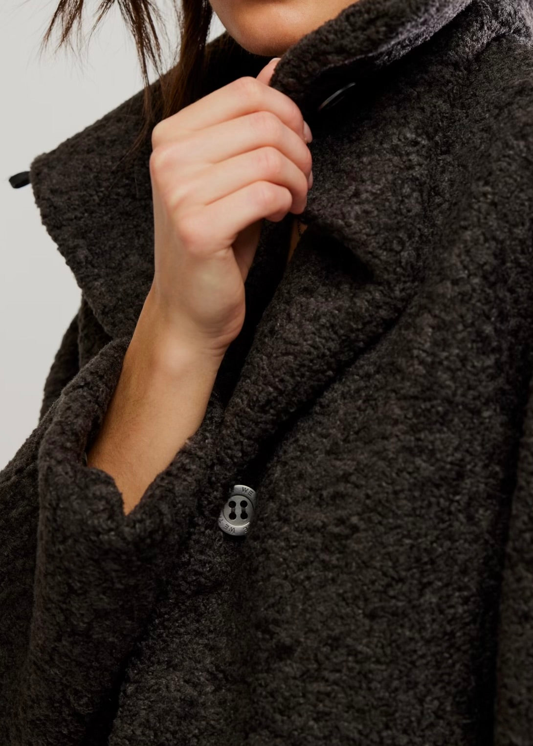 FREE PEOPLE SOFTEST TOUCH JACKET - CHARCOAL GREY