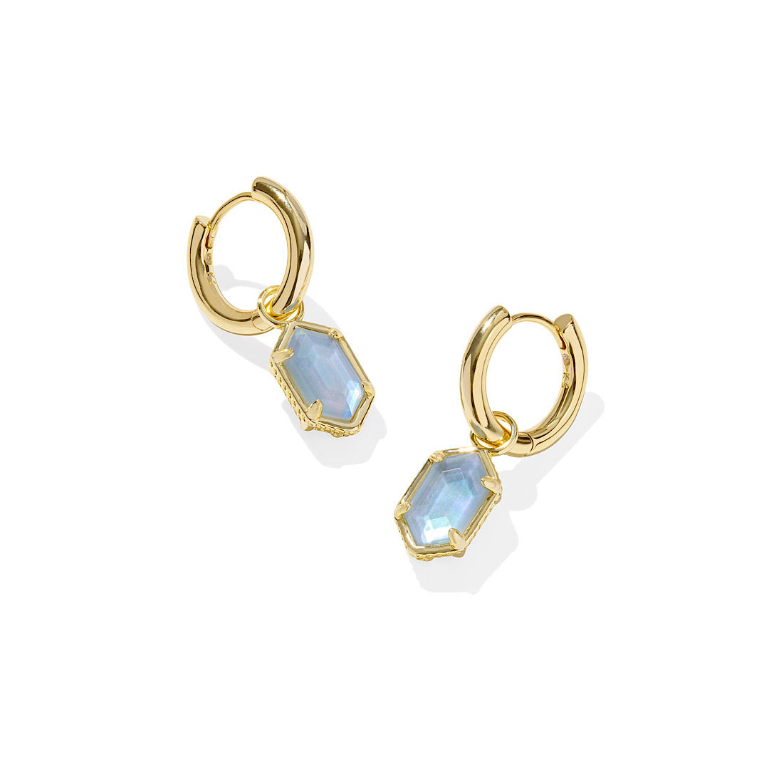 KENDRA SCOTT HALLIE HUGGIE EARRINGS