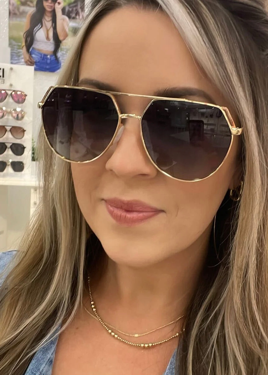 DAX EYEWEAR RITZ SUNGLASSES - BLACK OMBRÉ