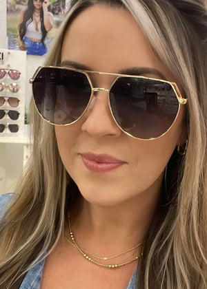 DAX EYEWEAR RITZ SUNGLASSES - BLACK OMBRÉ