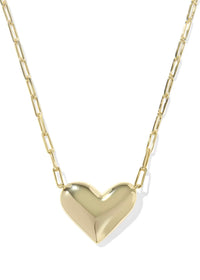 KENDRA SCOTT ARI HEART STATEMENT NECKLACE