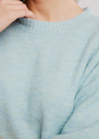FREE PEOPLE MARGOT SWEATER TEE - ANGEL FALLS MELANGE