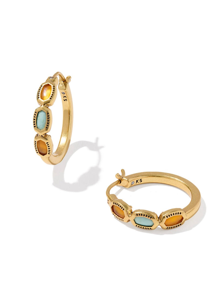 KENDRA SCOTT MINI ELISA HOOP EARRINGS