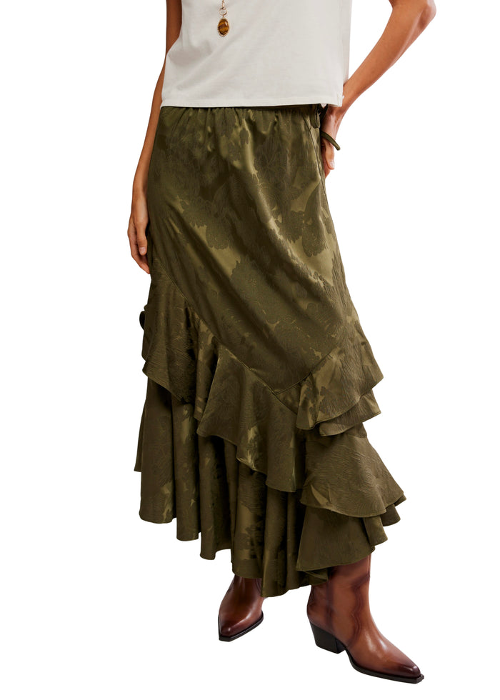 FREE PEOPLE AUTUMN PROMENADE MAXI SKIRT - ADVENTURER