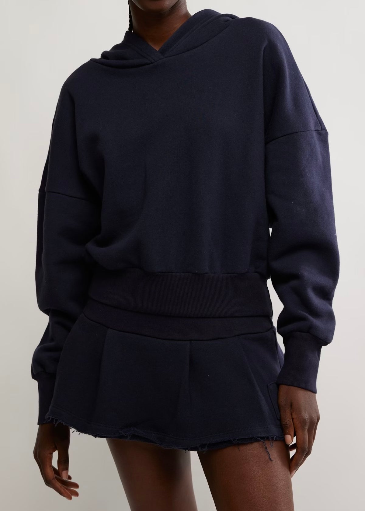 FREE PEOPLE SPRINT TO THE FINISH SKORT SET - MIDNIGHT NAVY