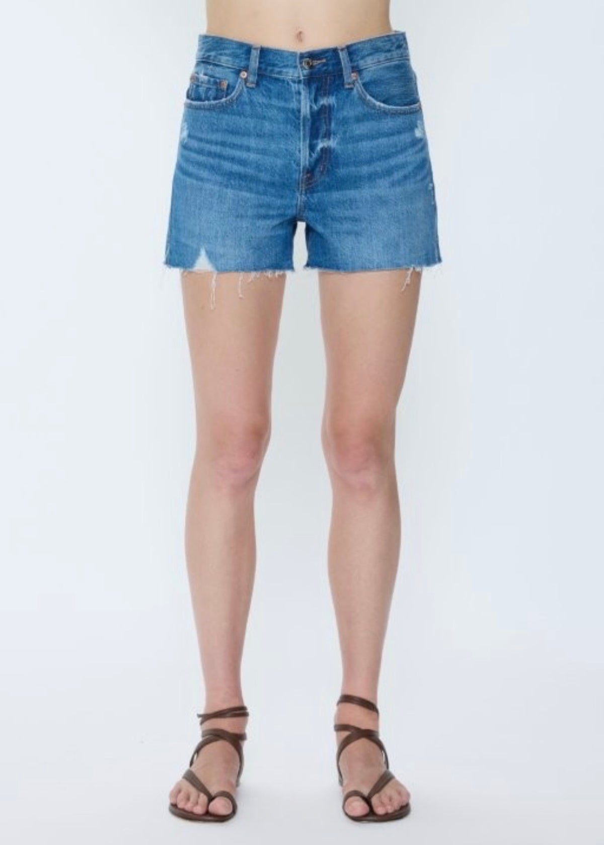 PISTOLA NOVA HIGH RISE CUT OFF SHORTS - CALLING