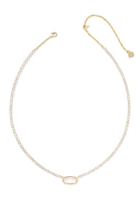 KENDRA SCOTT ELISA GOLD TENNIS NECKLACE