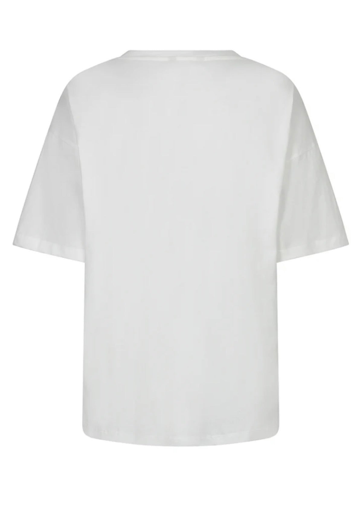 ESQUALO ‘GALERIE’ T-SHIRT OFF WHITE/MERLOT