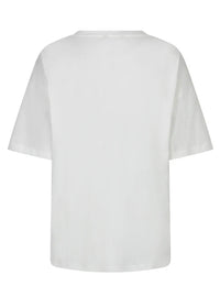 ESQUALO ‘GALERIE’ T-SHIRT OFF WHITE/MERLOT