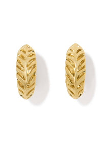 KENDRA SCOTT TIGER STRIPED MIKKI HUGGIE EARRINGS