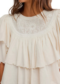 FREE PEOPLE ROSE PARTY TEE - SUGAR SWIZZLE