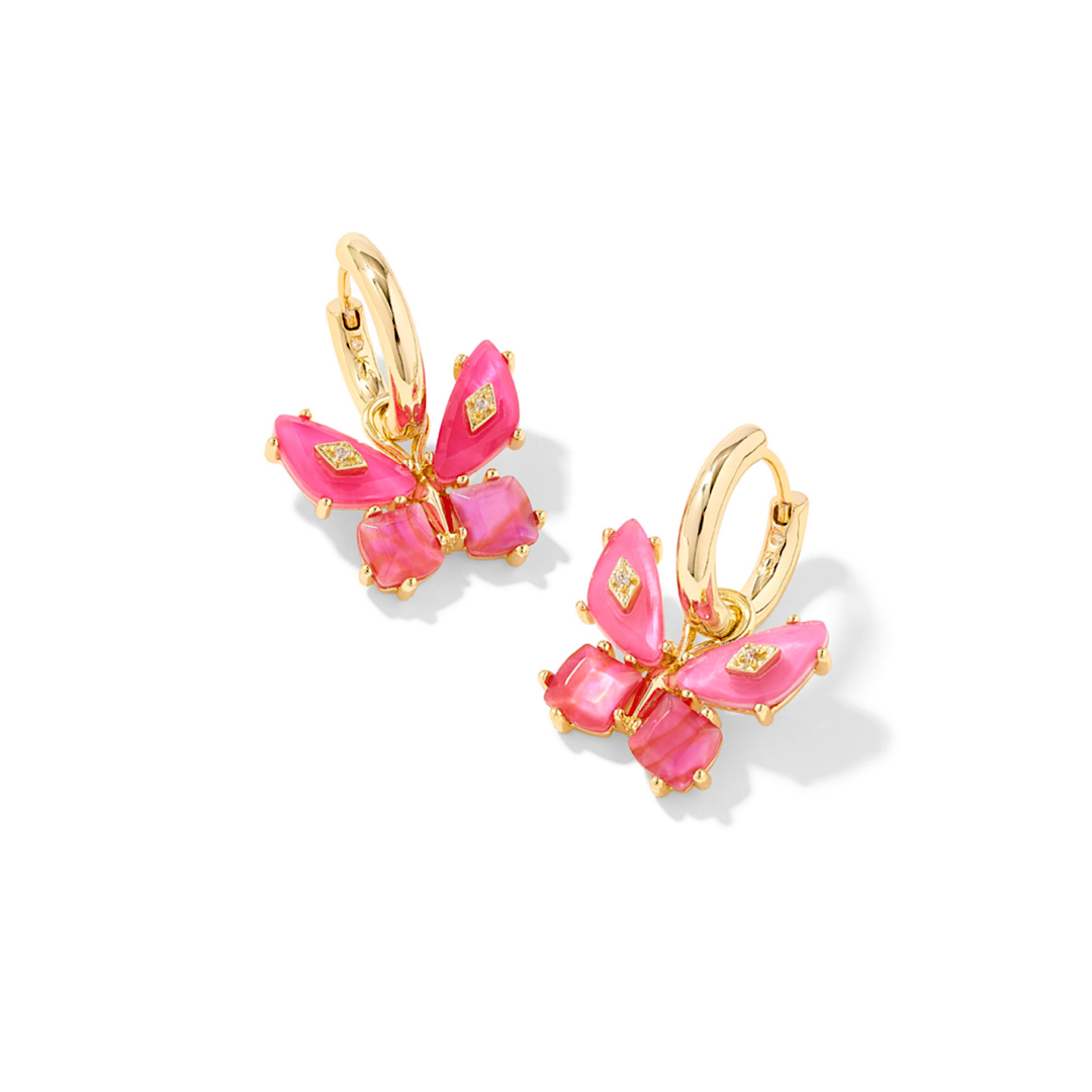 KENDRA SCOTT BIANCA BUTTERFLY HUGGIE EARRINGS