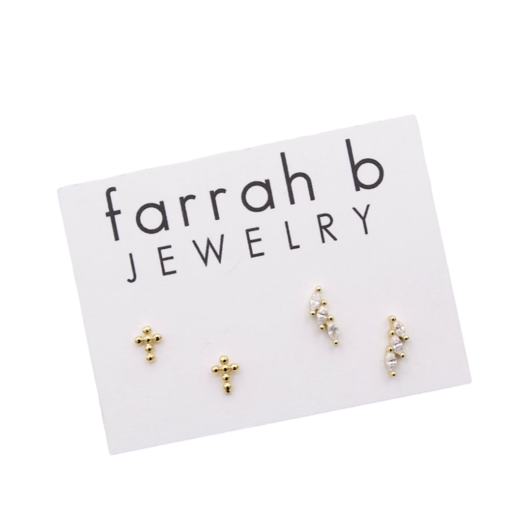 WING & A PRAYER STUD EARRINGS SET