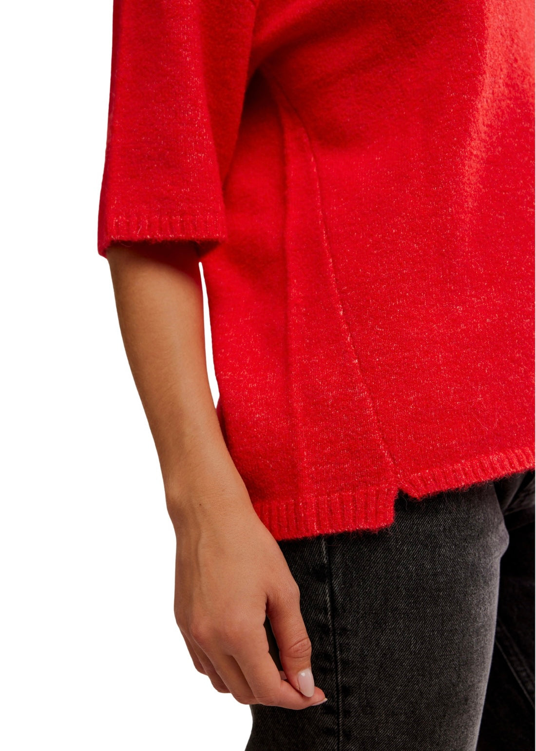 FREE PEOPLE MARGOT SWEATER TEE - CHERRY POP