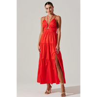 ASTR THE LABEL MINKA MAXI DRESS - BURNT ORANGE